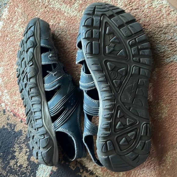 Men’s Ozark Trail Size 9 Water Hiking Sandals Shoes Gray and Blue - Picture 3 of 6